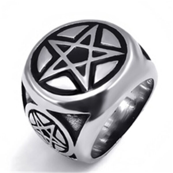 Cool Mens Boys 316L Stainless Steel Biker Rings Vintage Indian Warrior Skull Punk Jewelry - Image 2